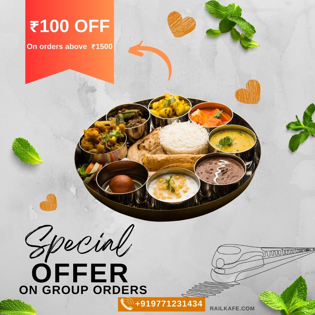 Order food in train for group