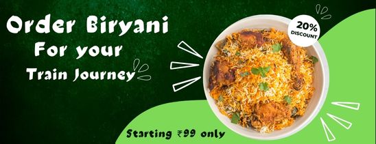Biryani offer for train journey